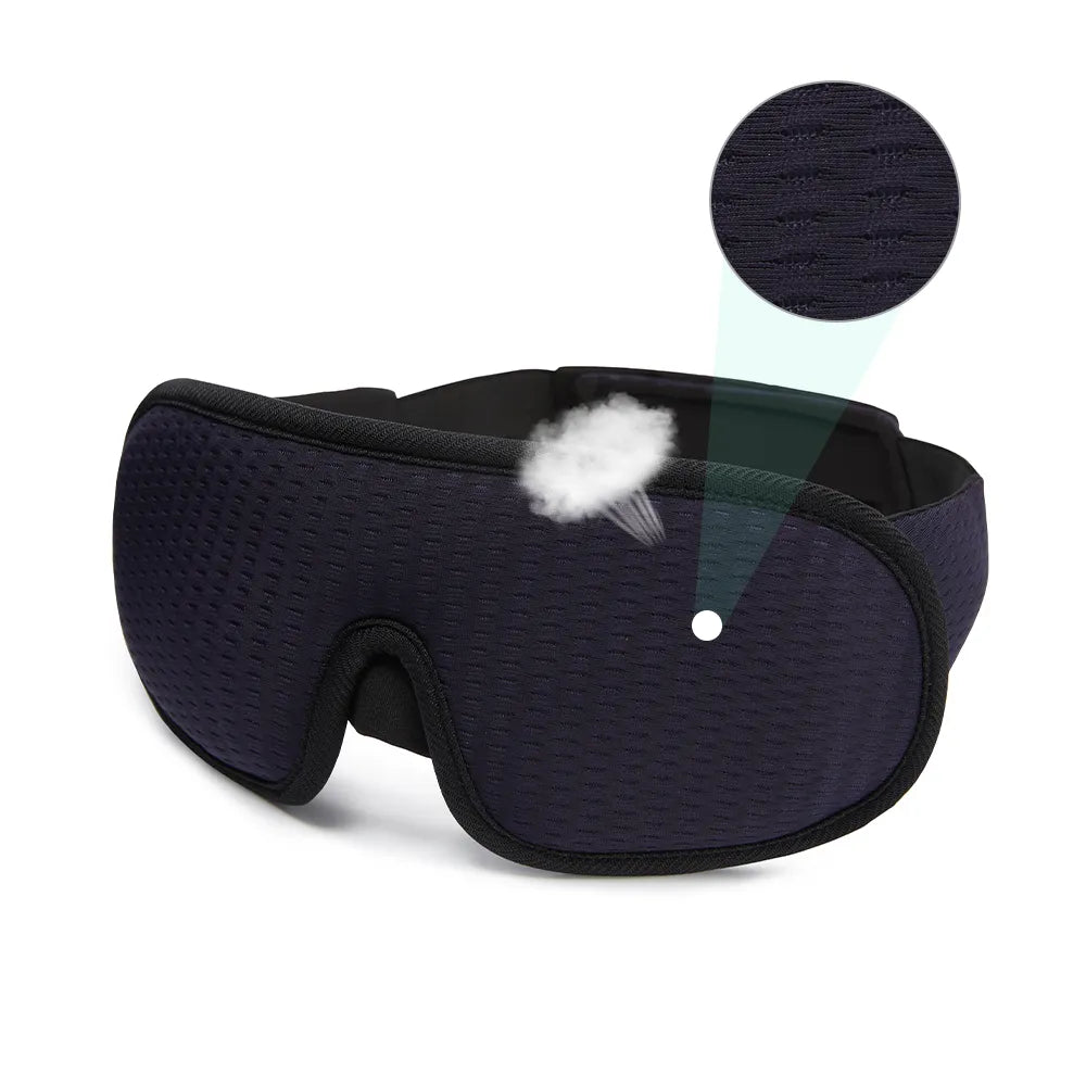 3D Sleep Mask, Soft, Padded, and Light-Blocking