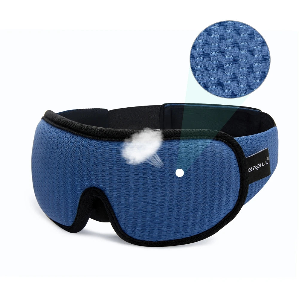 3D Sleep Mask, Soft, Padded, and Light-Blocking