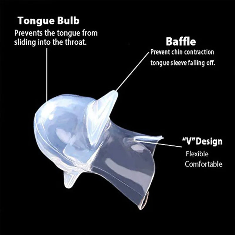 Silicone Anti-Snoring Tongue Retainer - Stop Snoring Now