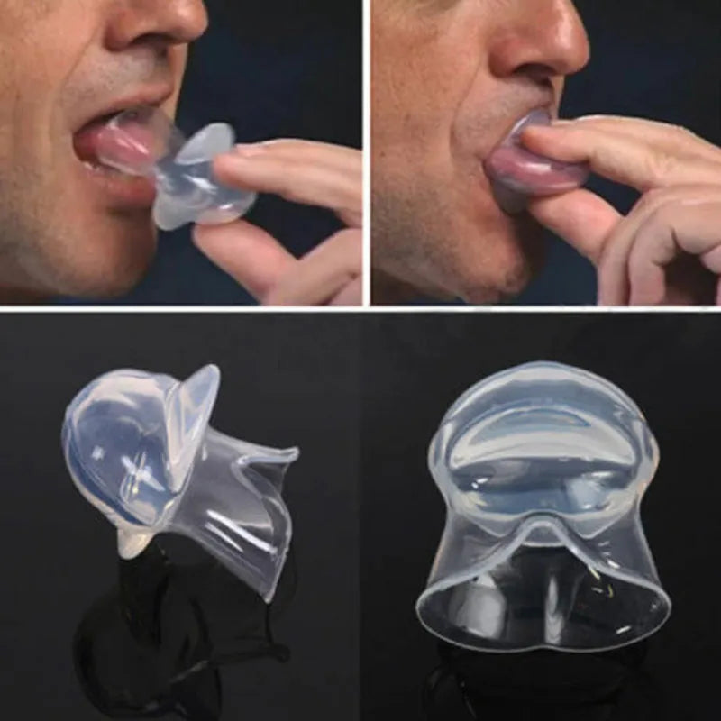 Silicone Anti-Snoring Tongue Retainer - Stop Snoring Now